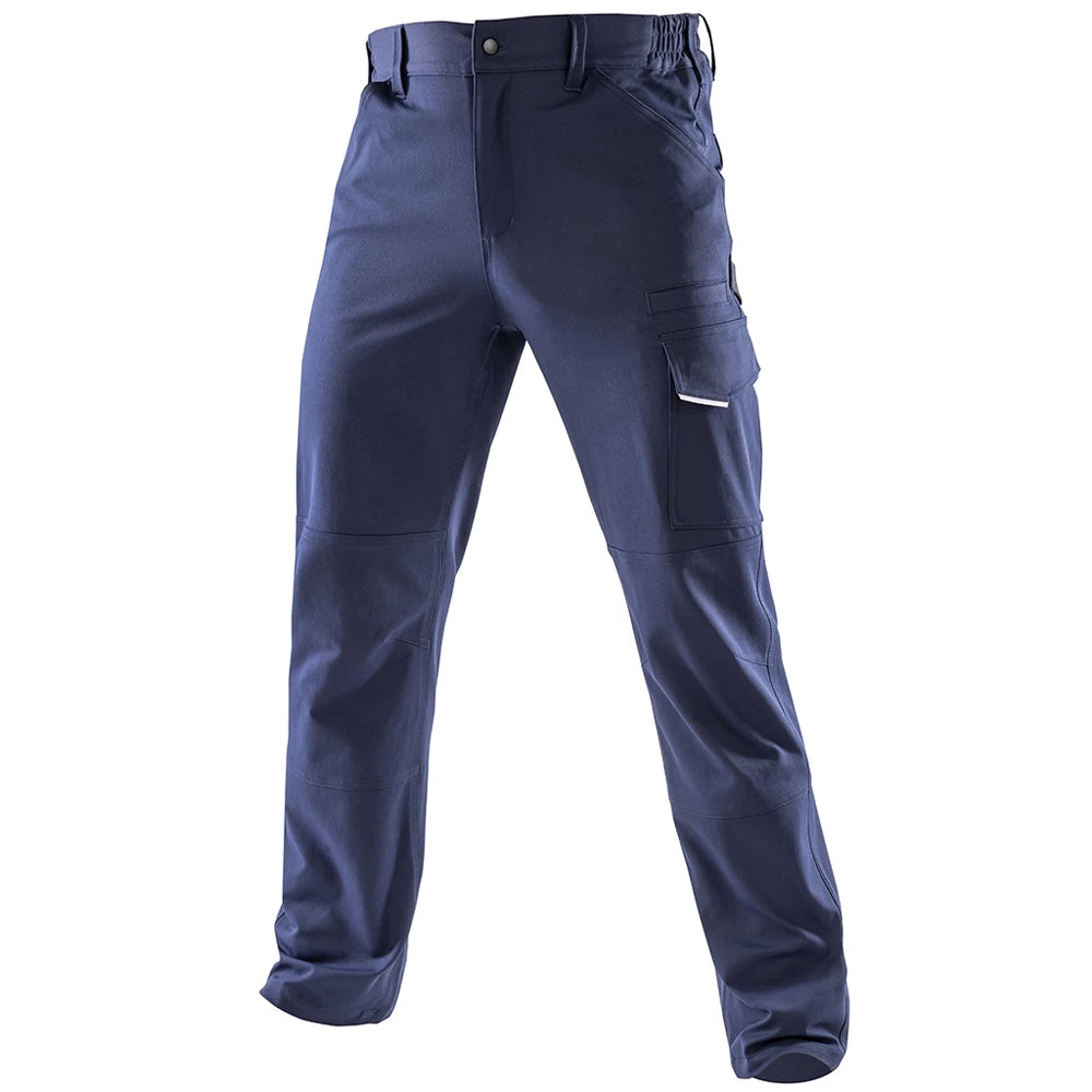 Navy - Front - WORK-GUARD by Result Mens Dynamic Stretch Trousers