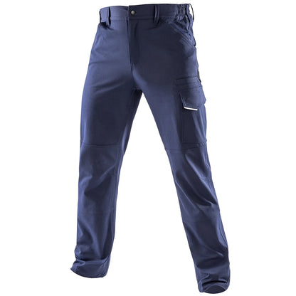 Navy - Front - WORK-GUARD by Result Mens Dynamic Stretch Trousers