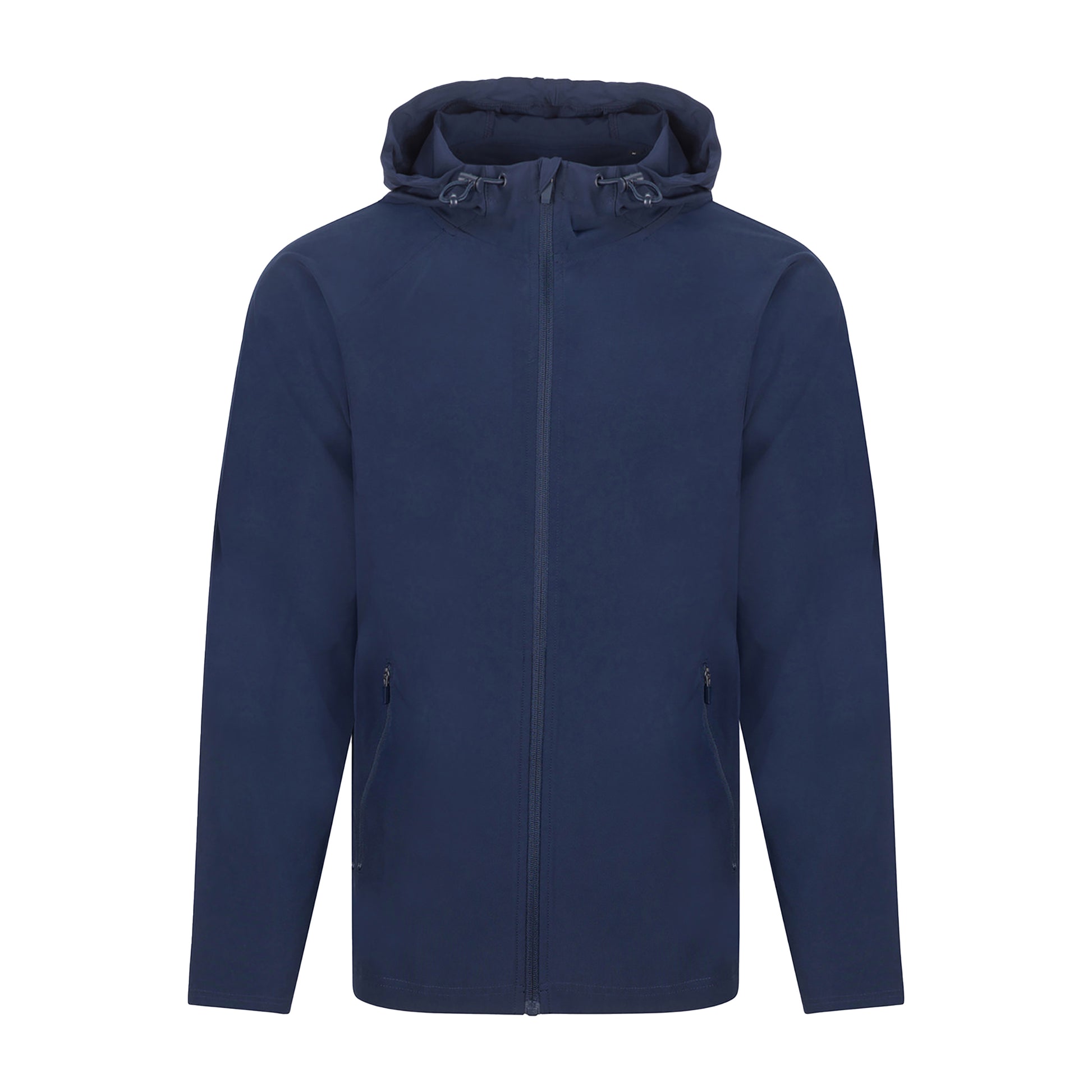 Navy - Front - Tombo Unisex Adult Technical Full Zip Hoodie