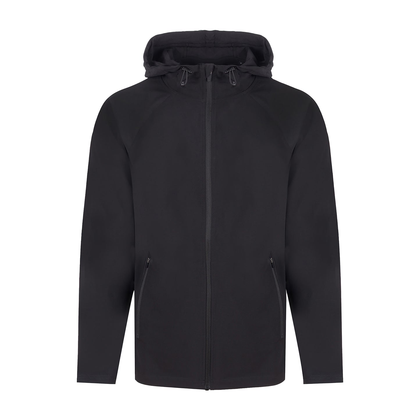 Black - Front - Tombo Unisex Adult Technical Full Zip Hoodie