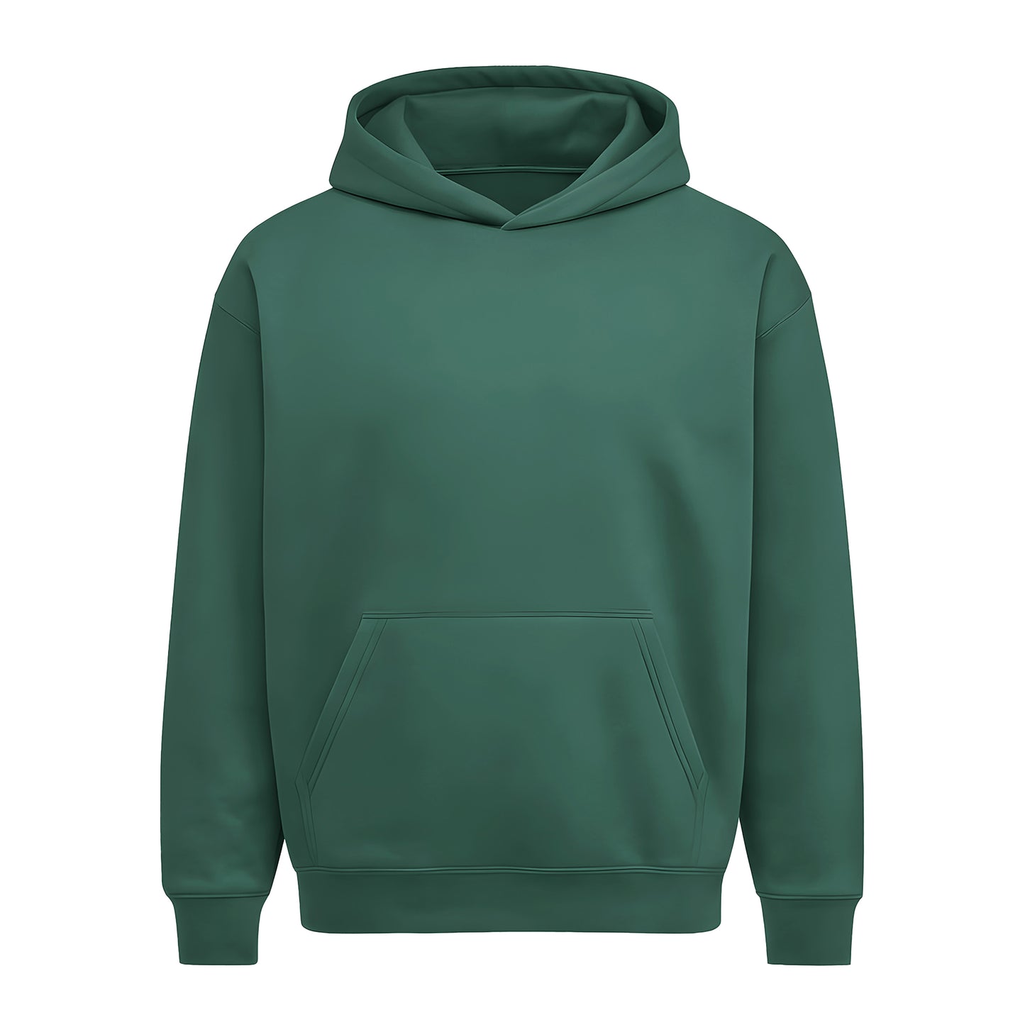 Pine Green - Front - Anthem Mens Heavy Bass Hoodie