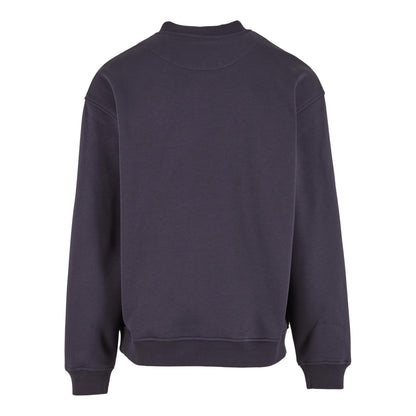 Navy - Back - Build Your Brand Mens Loose Sweatshirt