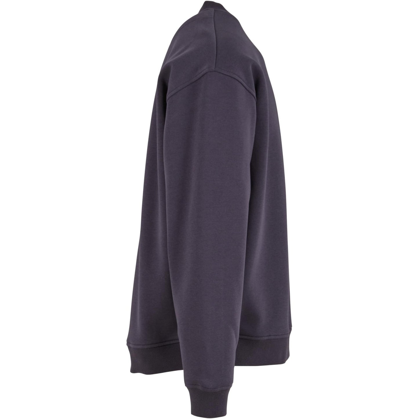 Navy - Side - Build Your Brand Mens Loose Sweatshirt