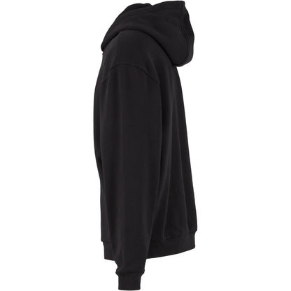 Black - Lifestyle - Build Your Brand Mens Loose Full Zip Hoodie