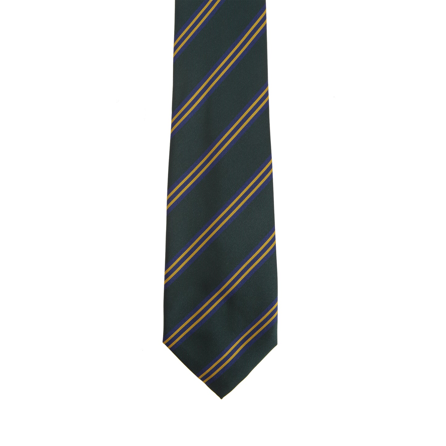 Bottle Green-Royal - Front - Premier Tie - Mens Striped Work Tie