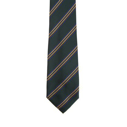 Bottle Green-Royal - Front - Premier Tie - Mens Striped Work Tie