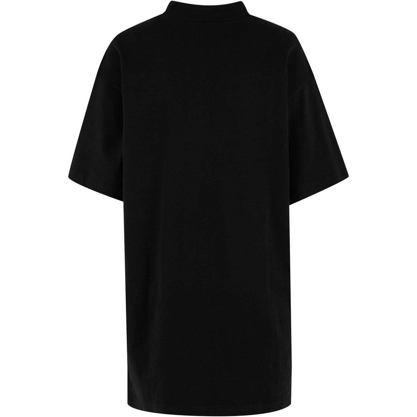 Black - Back - New Morning Studios Womens-Ladies Heavy Oversized T-Shirt Dress