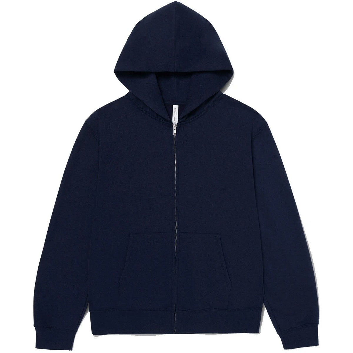 Navy - Front - Bella + Canvas Unisex Adult Heavy Full Zip Hoodie