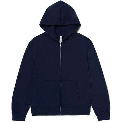 Navy - Front - Bella + Canvas Unisex Adult Heavy Full Zip Hoodie