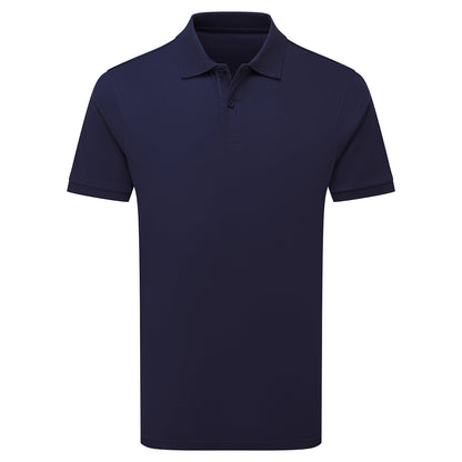 Navy - Front - Asquith & Fox Mens Premium Mercerised Cotton Polo Shirt
