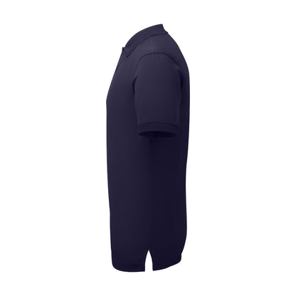 Navy - Side - Asquith & Fox Mens Premium Mercerised Cotton Polo Shirt