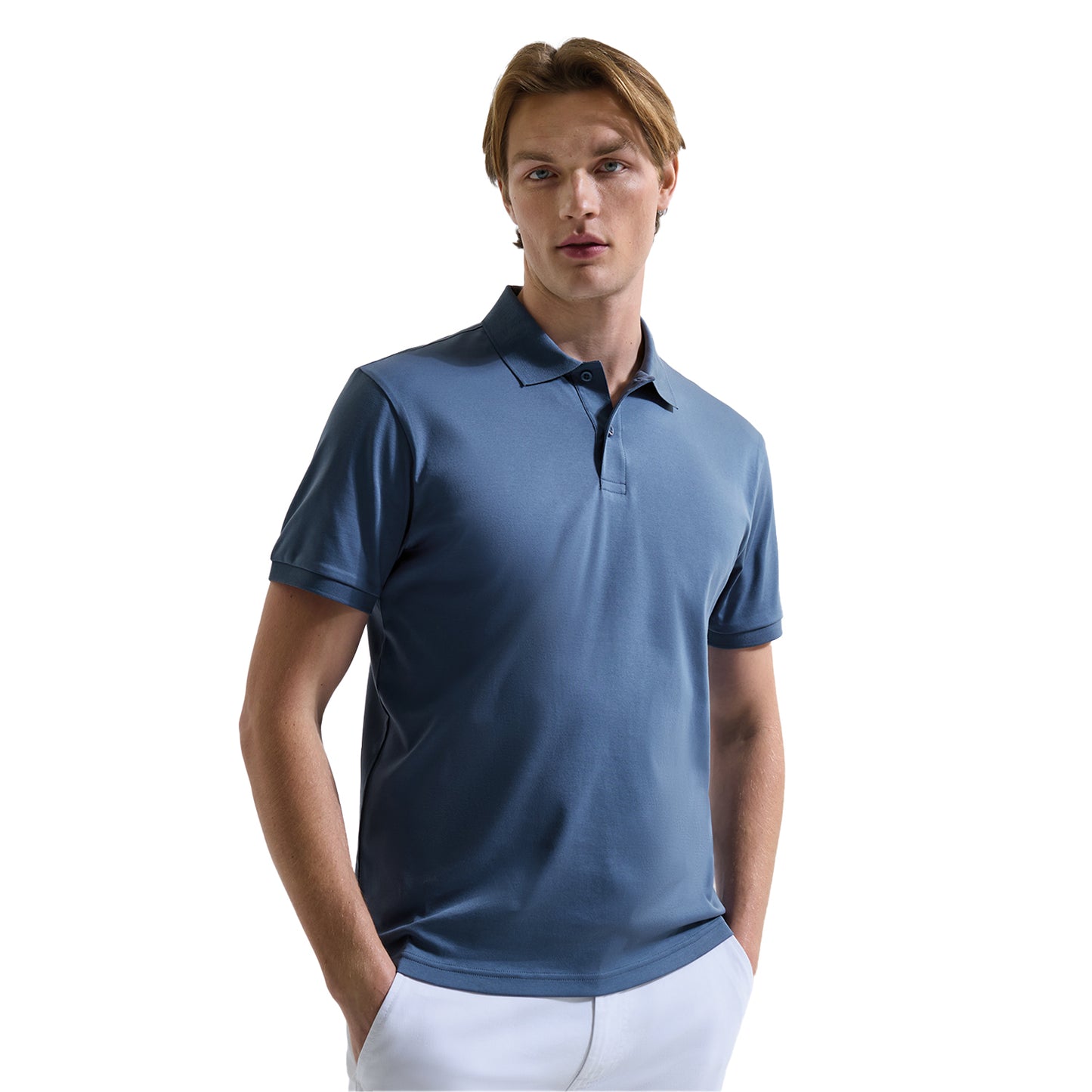 Blue Steel - Back - Asquith & Fox Mens Premium Mercerised Cotton Polo Shirt