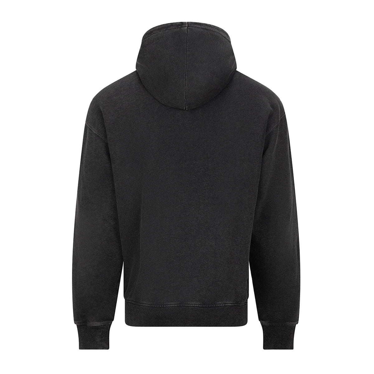 Black - Back - Awdis Mens Just Hoods Vintage Wash Hoodie