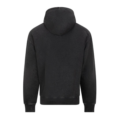 Black - Back - Awdis Mens Just Hoods Vintage Wash Hoodie