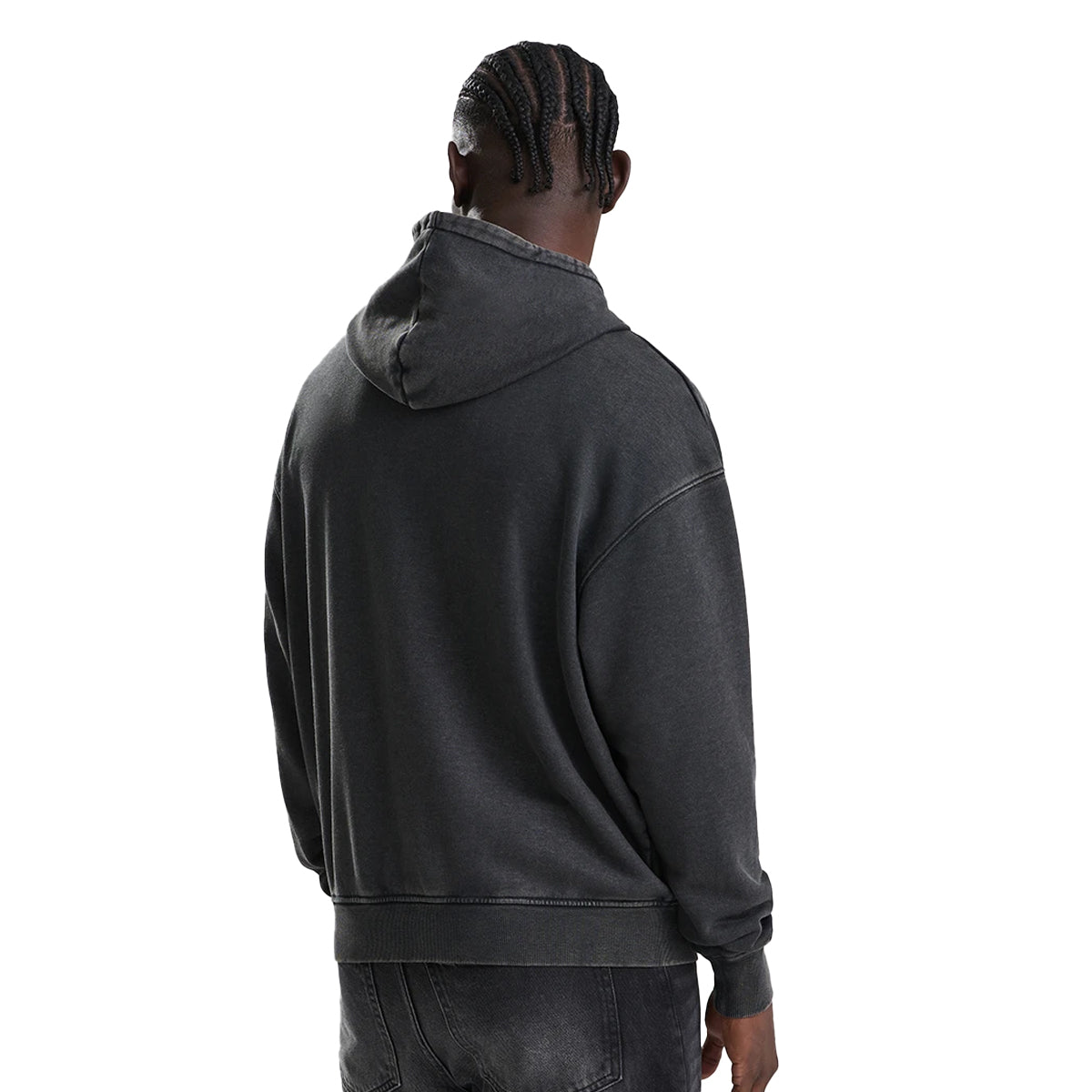Black - Lifestyle - Awdis Mens Just Hoods Vintage Wash Hoodie