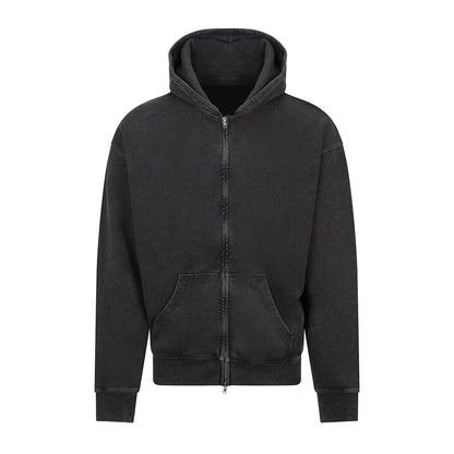 Black - Front - Awdis Mens Just Hoods Vintage Wash Hoodie