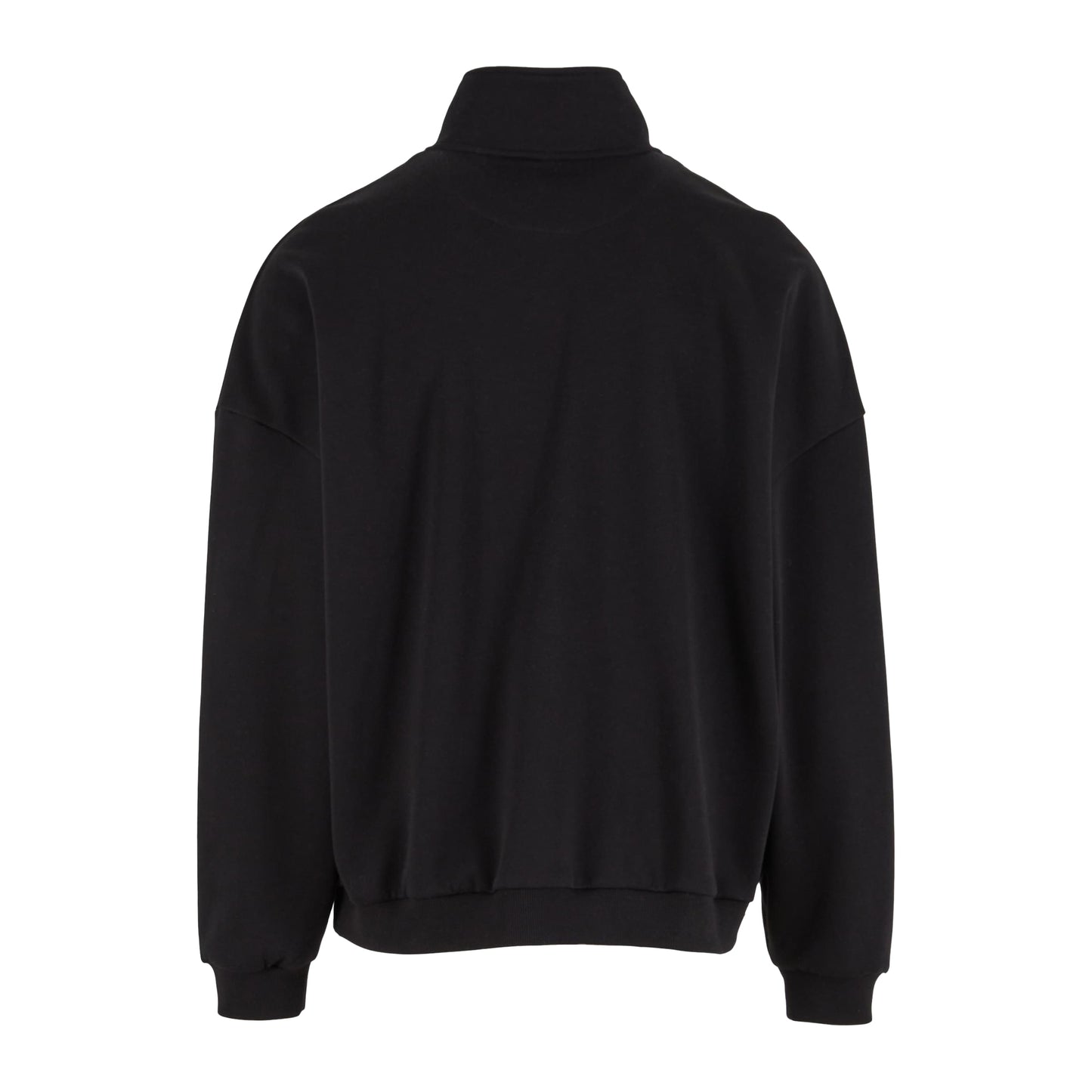 Black - Back - Build Your Brand Mens Oversized Jacket