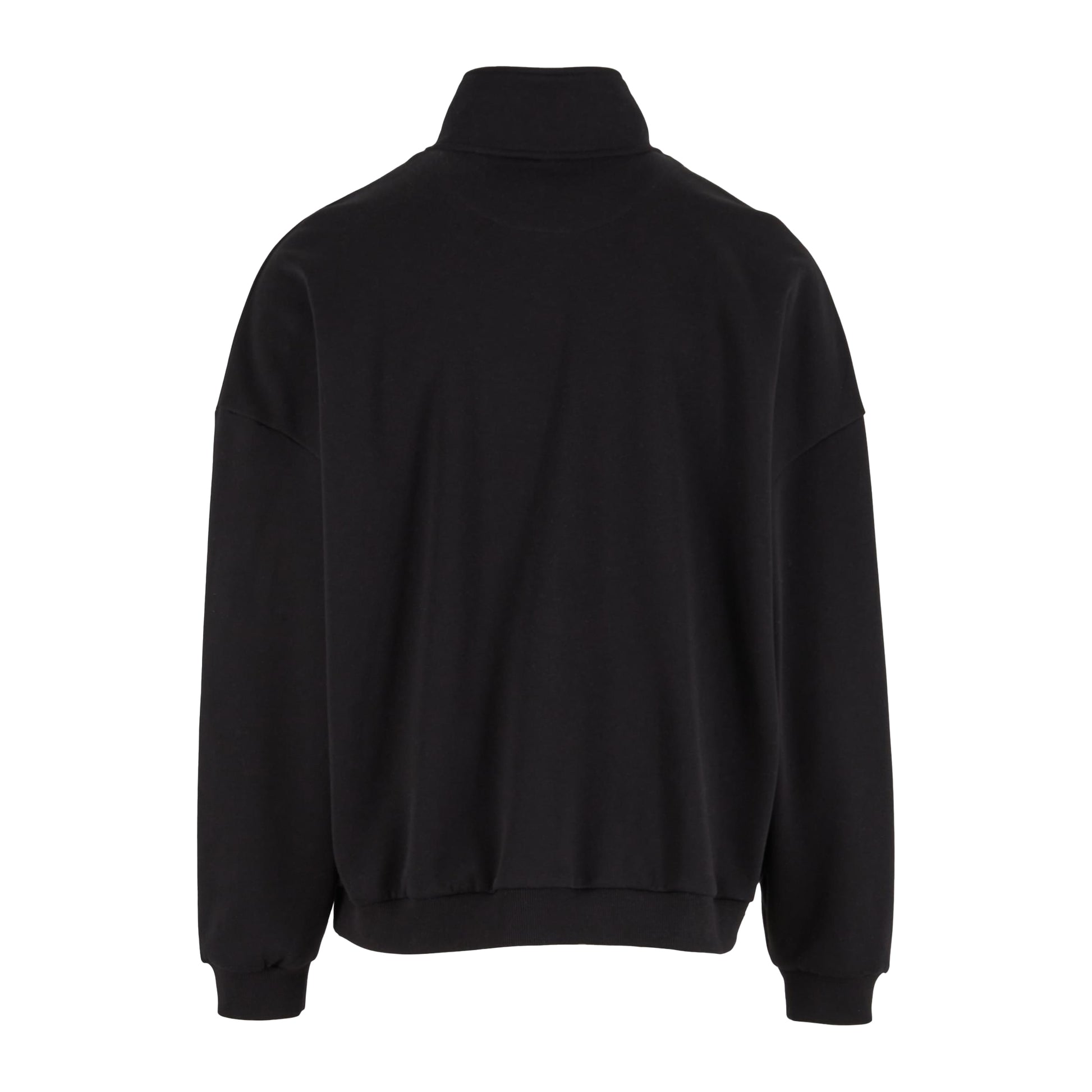 Black - Back - Build Your Brand Mens Oversized Jacket