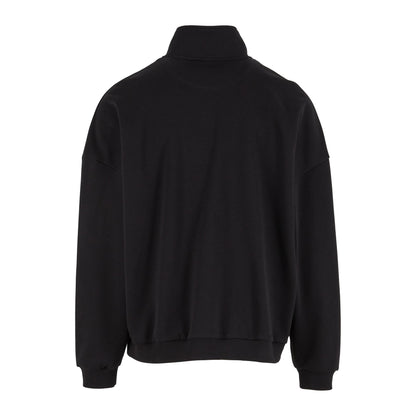 Black - Back - Build Your Brand Mens Oversized Jacket
