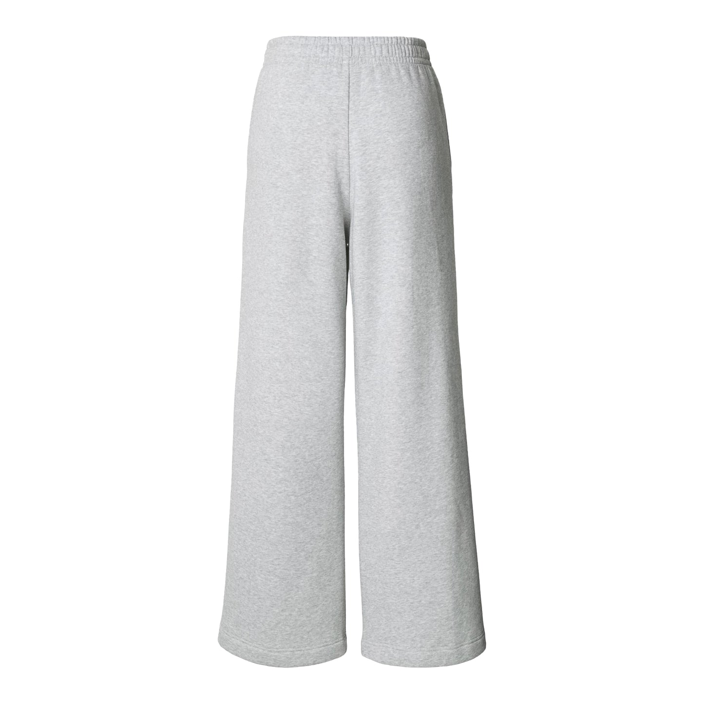 Heather Grey - Back - Build Your Brand Womens-Ladies Wide Leg Sweatpants
