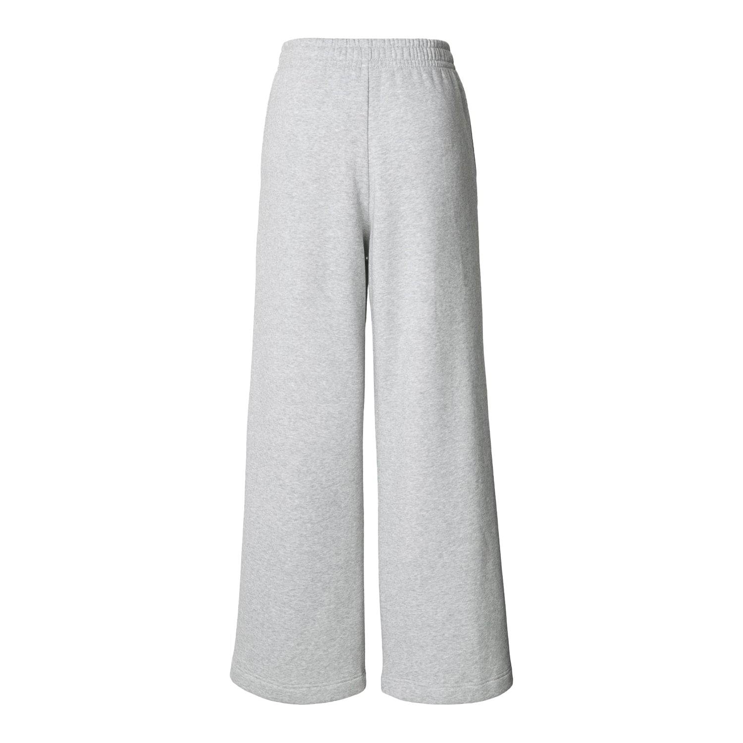 Heather Grey - Back - Build Your Brand Womens-Ladies Wide Leg Sweatpants