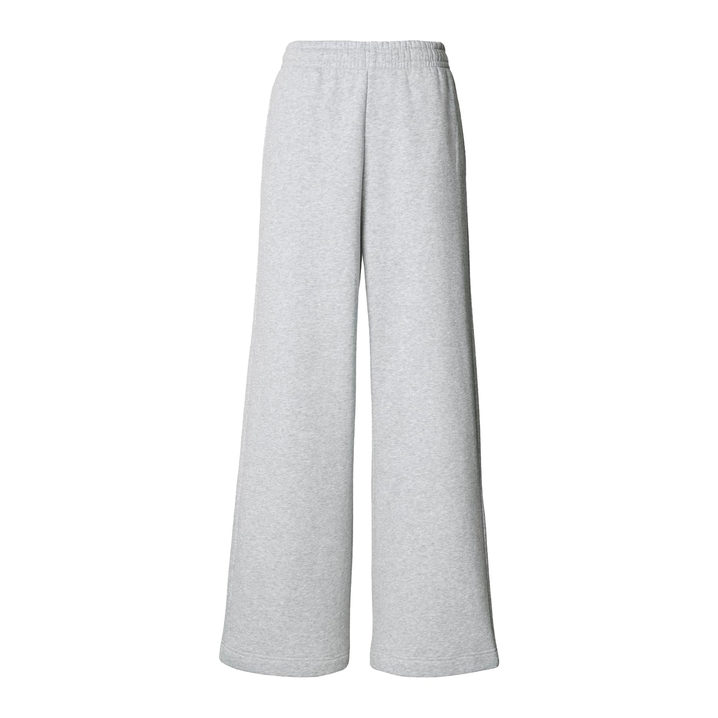Heather Grey - Front - Build Your Brand Womens-Ladies Wide Leg Sweatpants