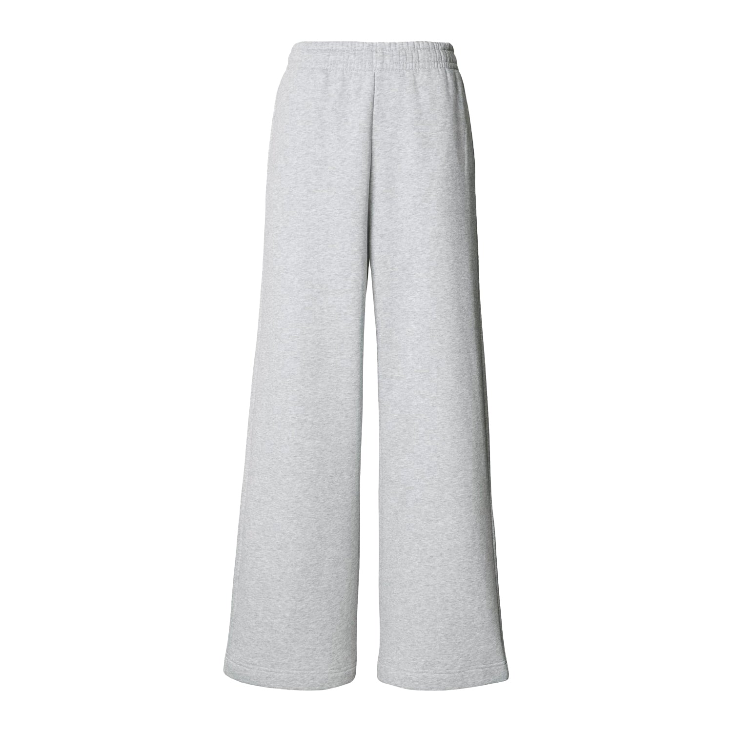 Heather Grey - Front - Build Your Brand Womens-Ladies Wide Leg Sweatpants