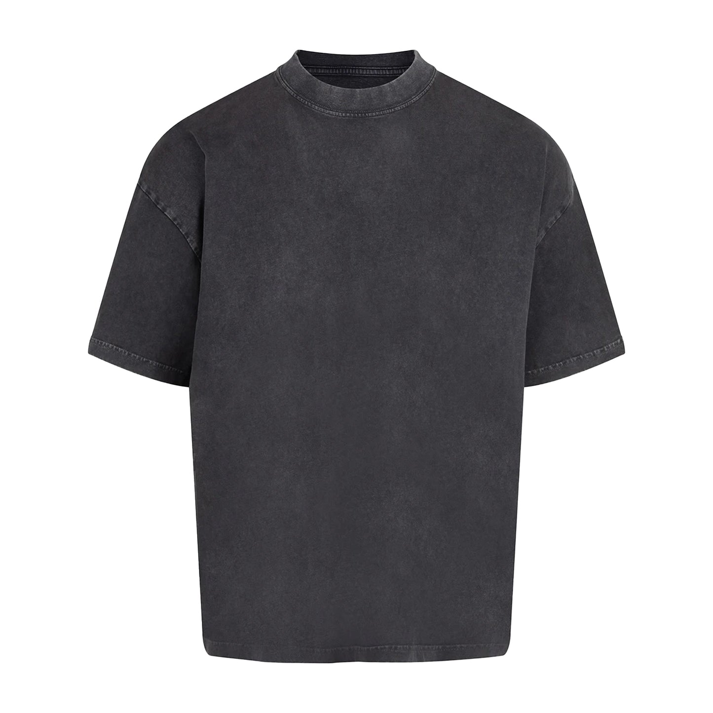 Black - Front - Anthem Mens Distortion Vintage Wash T-Shirt