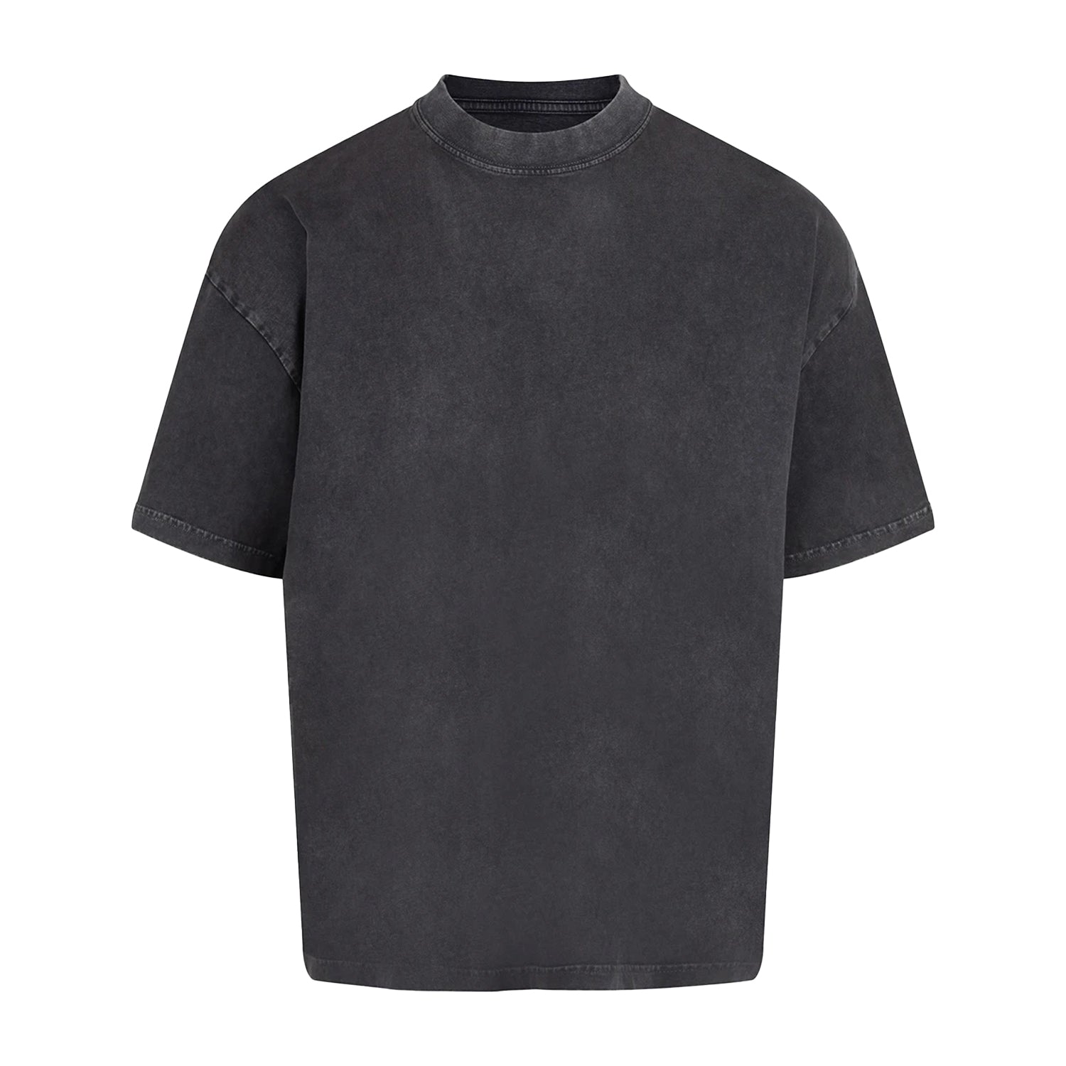 Black - Front - Anthem Mens Distortion Vintage Wash T-Shirt