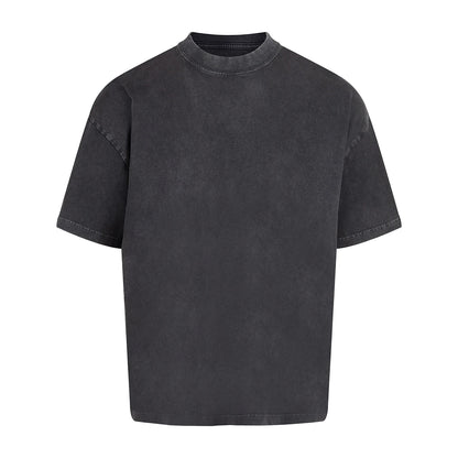 Black - Front - Anthem Mens Distortion Vintage Wash T-Shirt