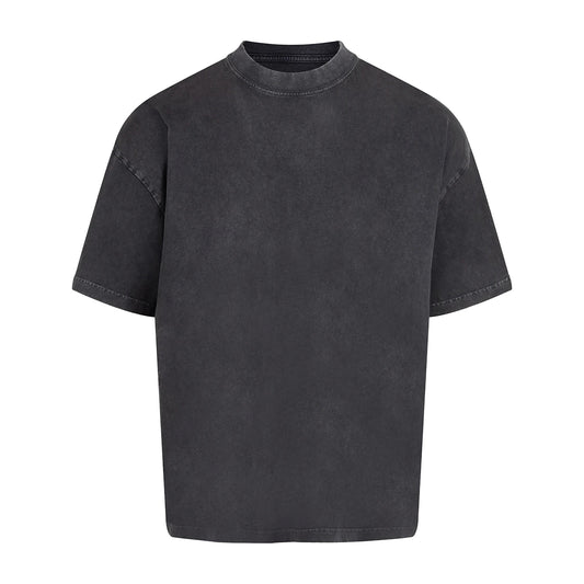 Black - Front - Anthem Mens Distortion Vintage Wash T-Shirt