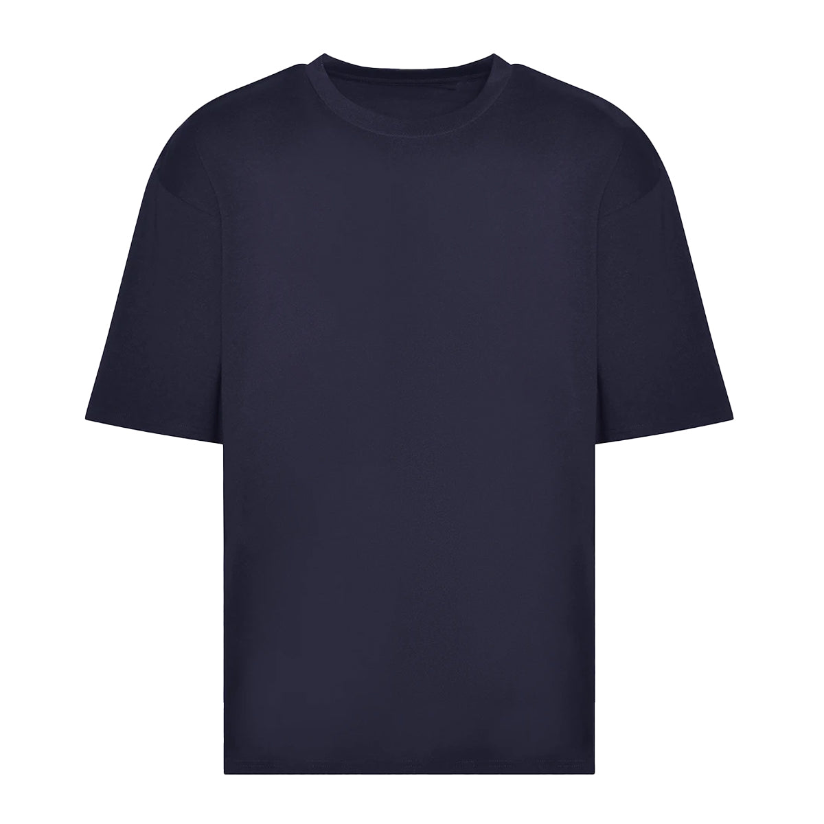 New French Navy - Front - Awdis Mens Cotton T-Shirt