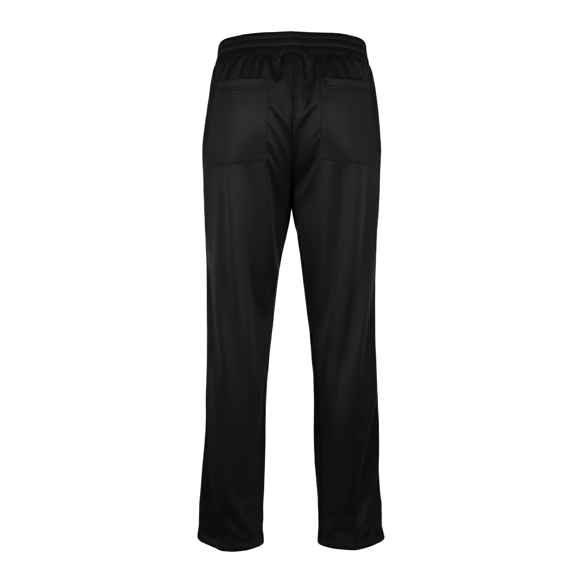Black - Back - Build Your Brand Mens Tricot Tracksuit Bottoms