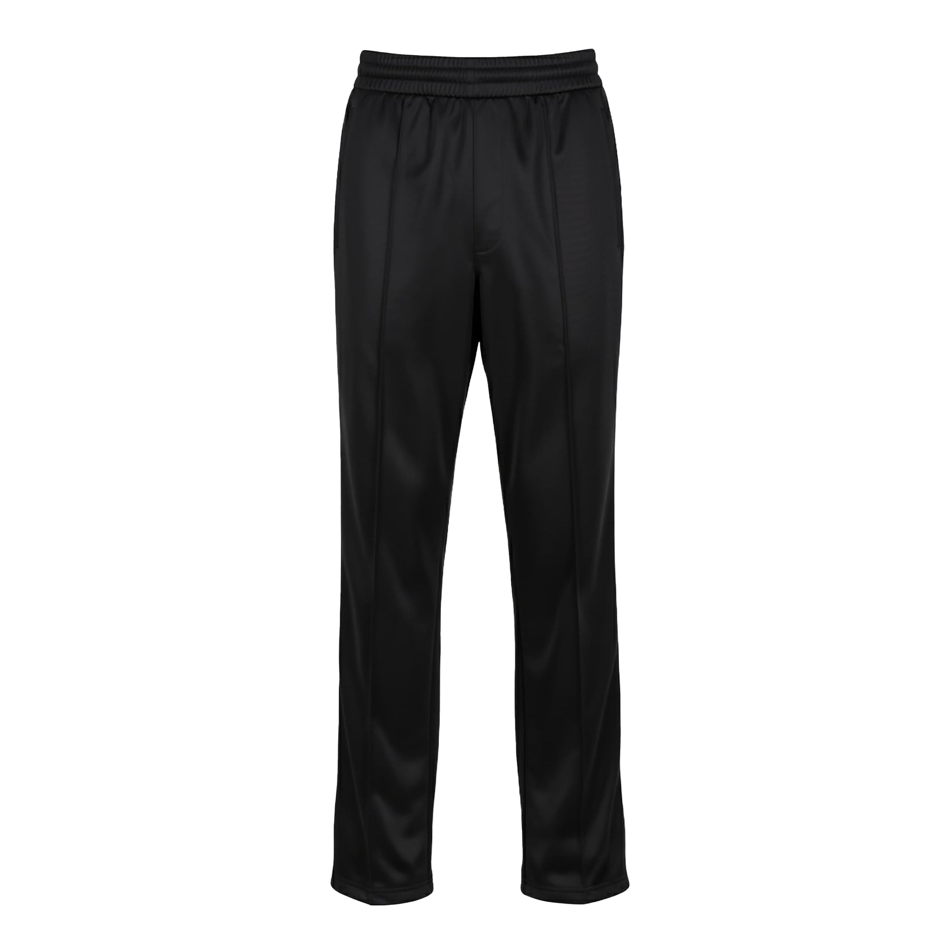 Black - Front - Build Your Brand Mens Tricot Tracksuit Bottoms