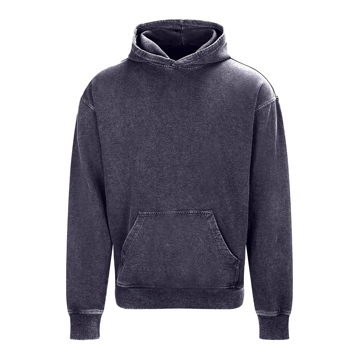 Washed Grey - Front - Awdis Unisex Adult Vintage Wash Hoodie