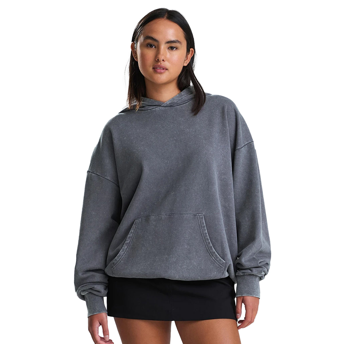 Washed Grey - Back - Awdis Unisex Adult Vintage Wash Hoodie