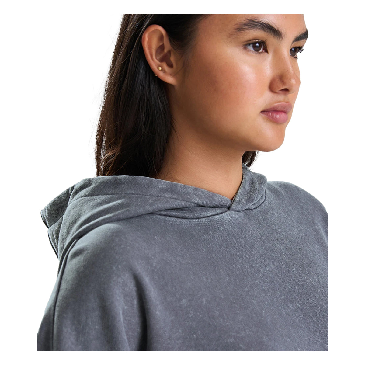 Washed Grey - Side - Awdis Unisex Adult Vintage Wash Hoodie