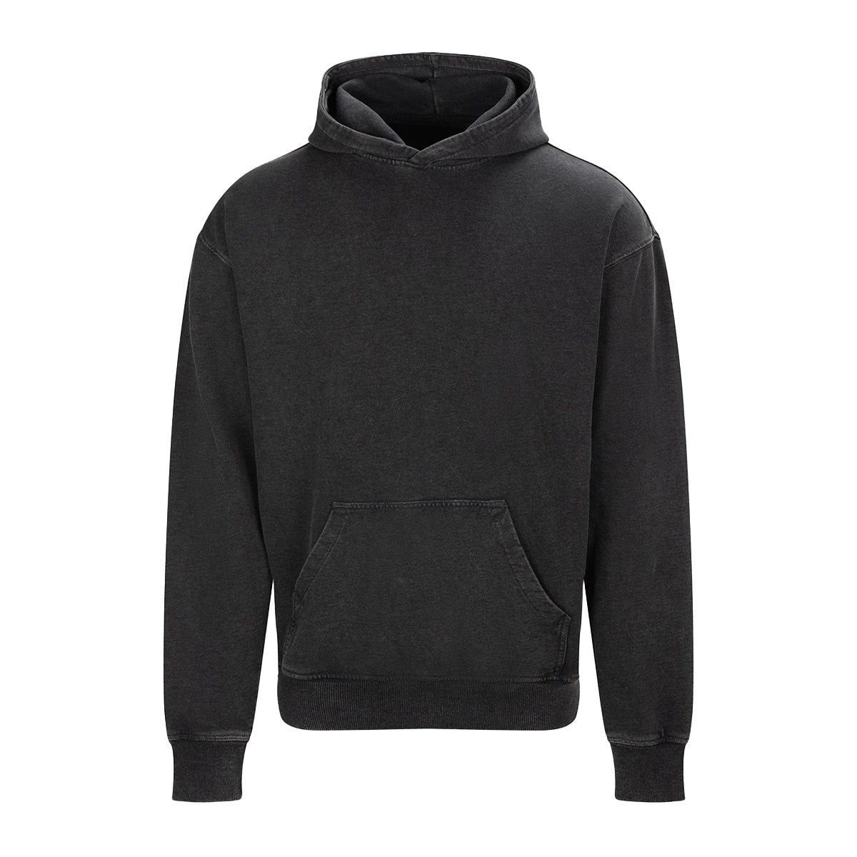 Washed Black - Front - Awdis Unisex Adult Vintage Wash Hoodie