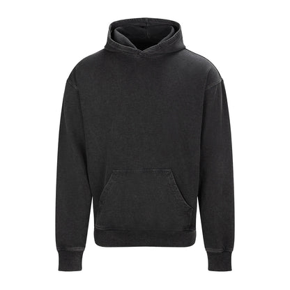 Washed Black - Front - Awdis Unisex Adult Vintage Wash Hoodie