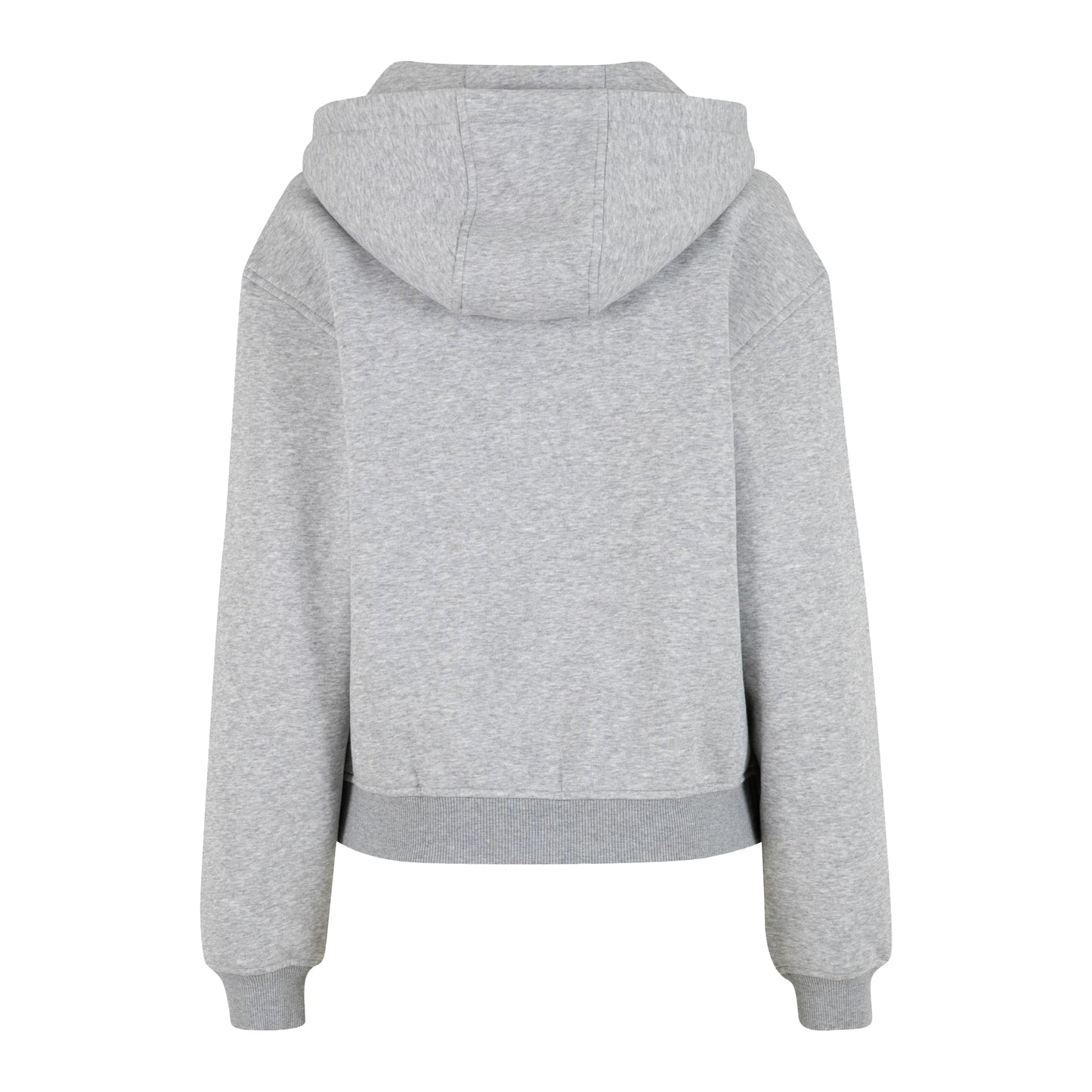 Heather Grey - Back - Build Your Brand Womens-Ladies Loose Fit Hoodie