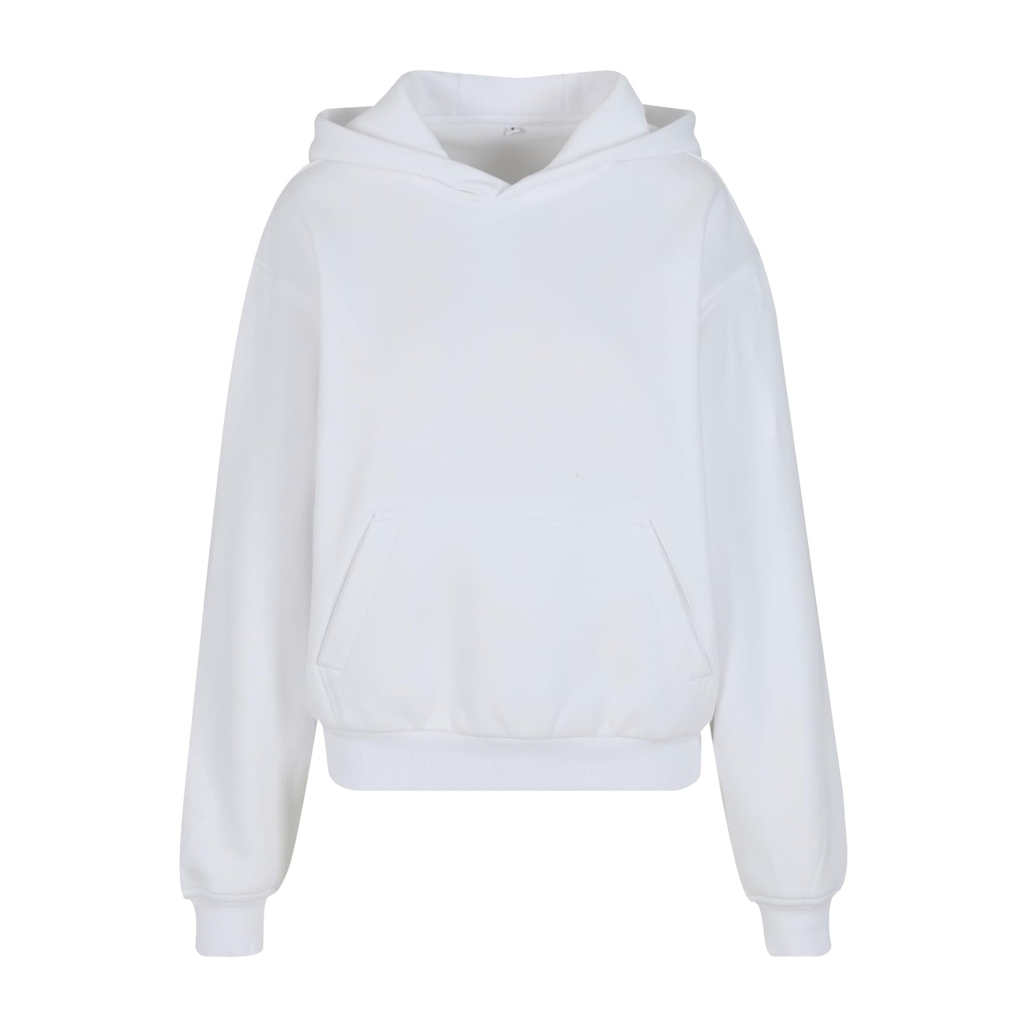 White - Front - Build Your Brand Womens-Ladies Loose Fit Hoodie