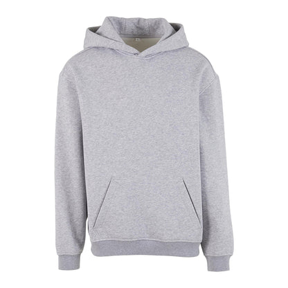 Heather Grey - Front - Build Your Brand Mens Loose Fit Hoodie