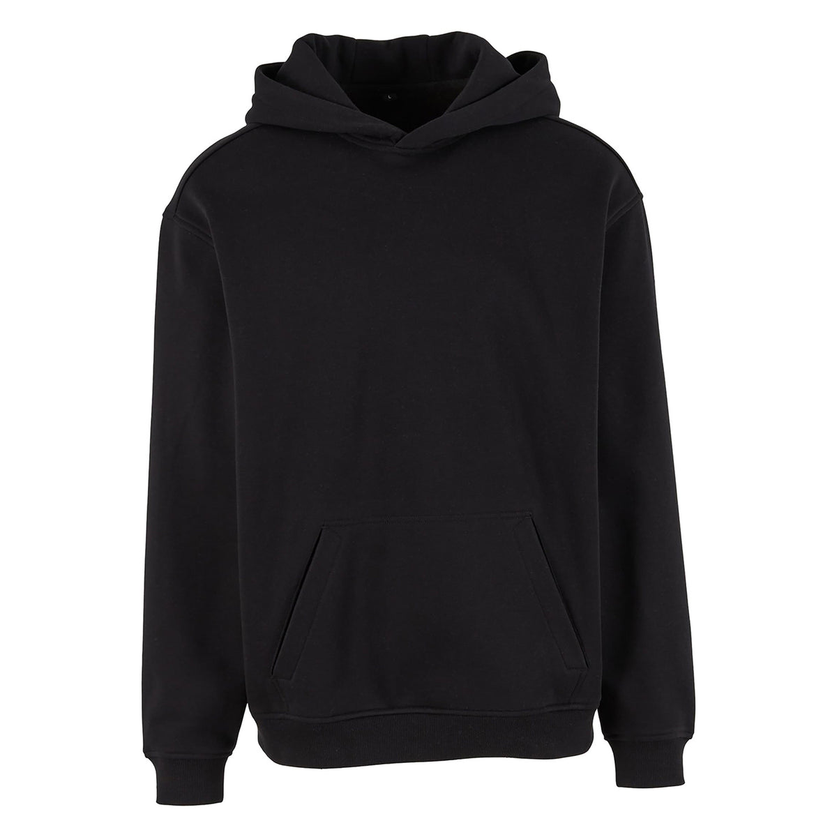 Black - Front - Build Your Brand Mens Loose Fit Hoodie