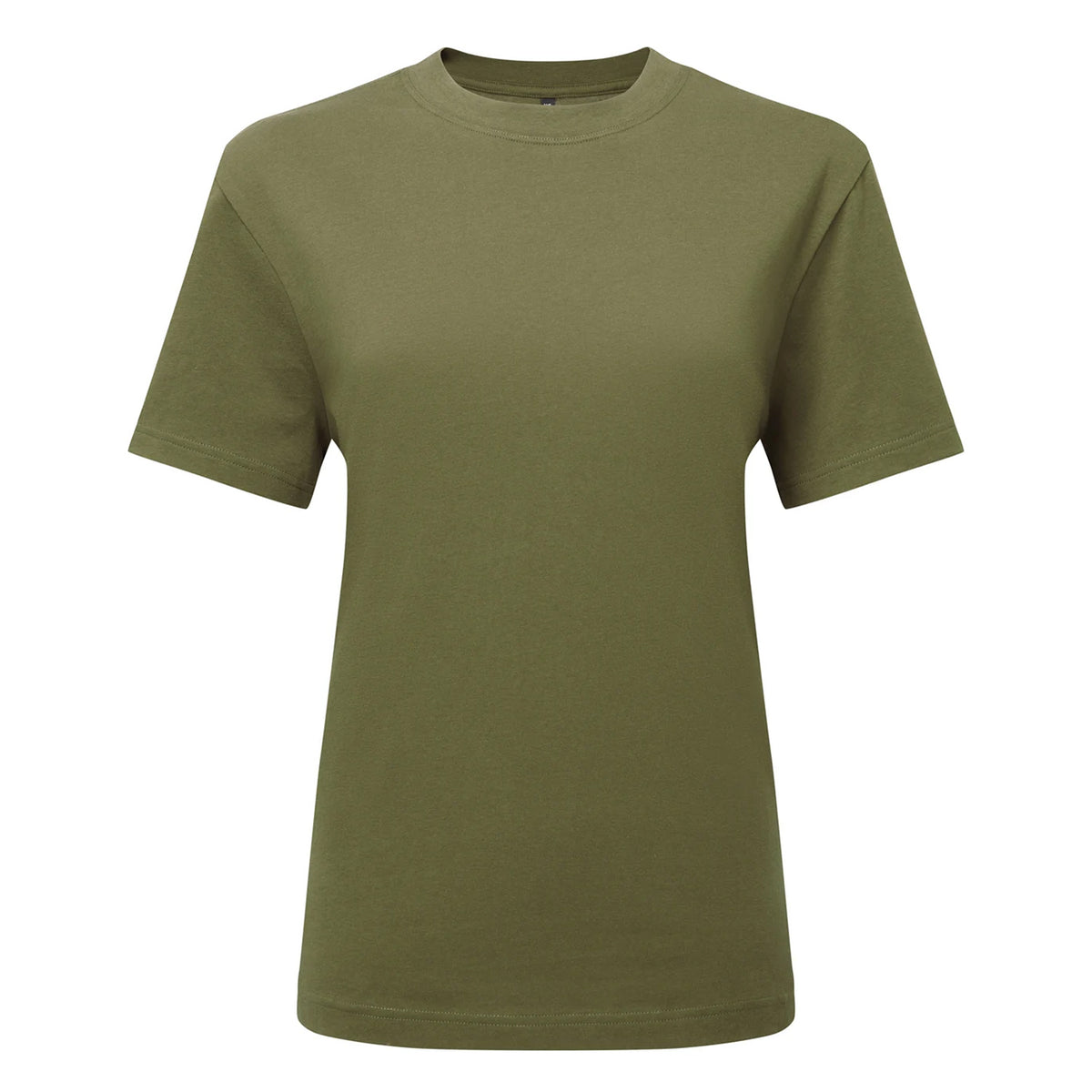 Olive - Front - TriDri Womens-Ladies Organic Cotton Oversized T-Shirt