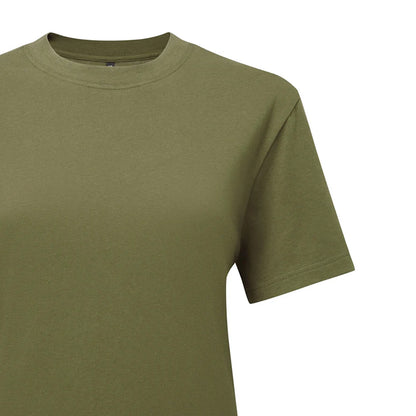 Olive - Side - TriDri Womens-Ladies Organic Cotton Oversized T-Shirt