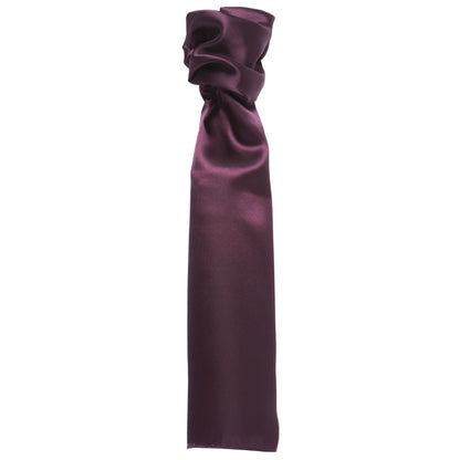 Purple - Front - Premier Scarf - Ladies-Womens Plain Business Scarf