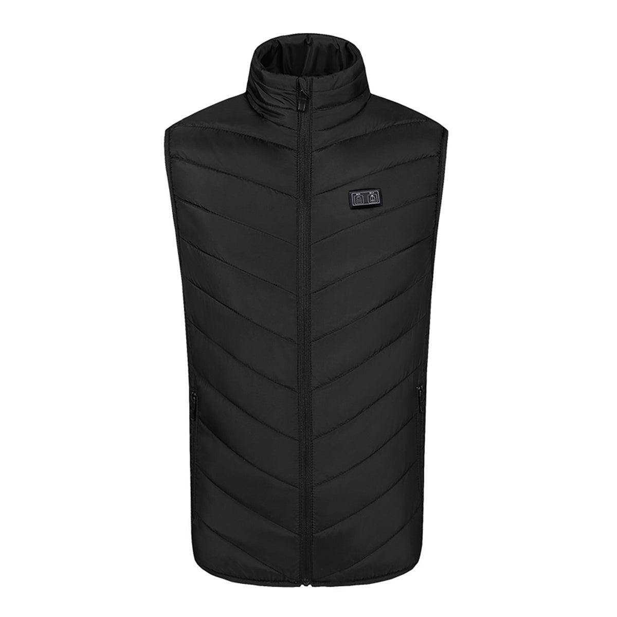 Black - Front - Ribbon Unisex Adult Eskimo Padded Heated Gilet