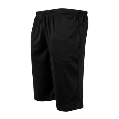 Black - Lifestyle - Build Your Brand Mens Mesh Shorts