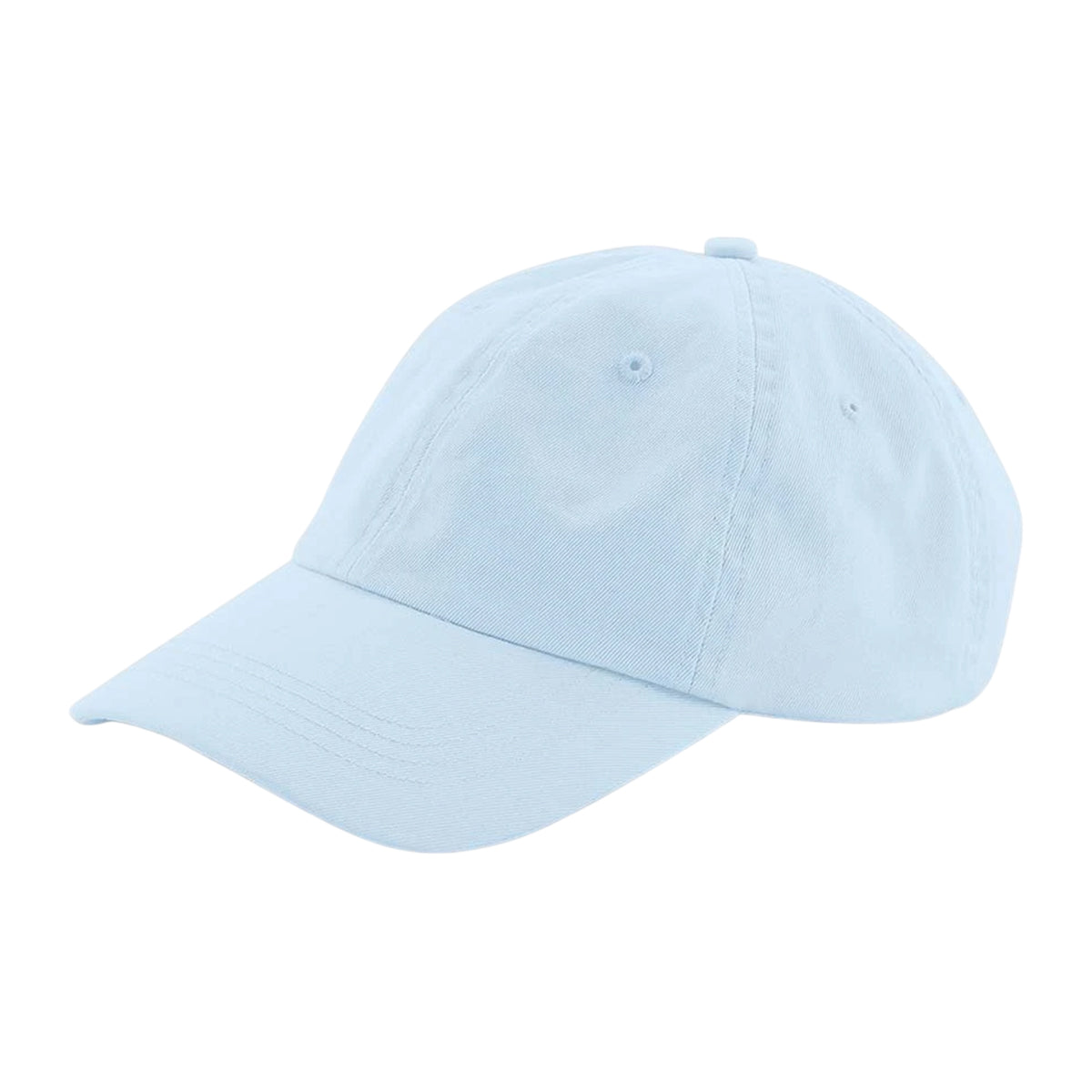 Pastel Blue - Side - Beechfield 6 Panel Cotton Low Profile Dad Hat