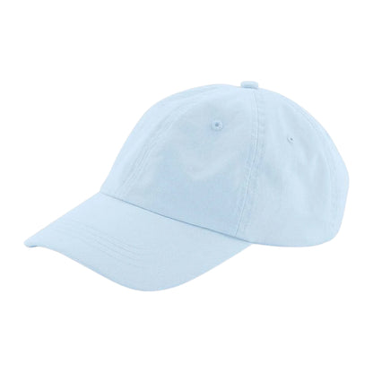 Pastel Blue - Side - Beechfield 6 Panel Cotton Low Profile Dad Hat